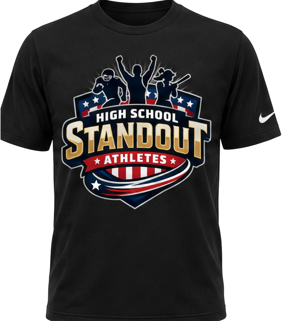 Top 100 Tee — Black — HSPrepStandouts Top 100 merch