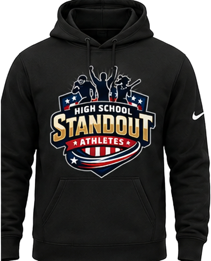 Top 100 Hoodie — Black — HSPrepStandouts Top 100 merch